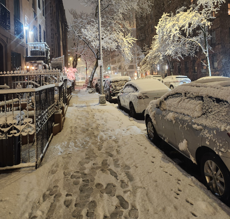 Deserted street in Chelsea on Feb. 22.