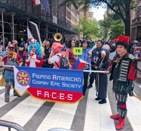 Philippines Independence DAy Parade with the Filipino American Cosplay Epic Society.