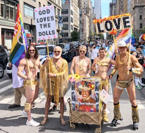 God Loves the Dolls at the NYC Pride March.