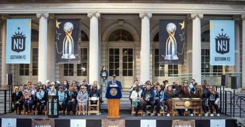 Gotham FC Women’s Soccer Team Wins Championship, Gets Parade