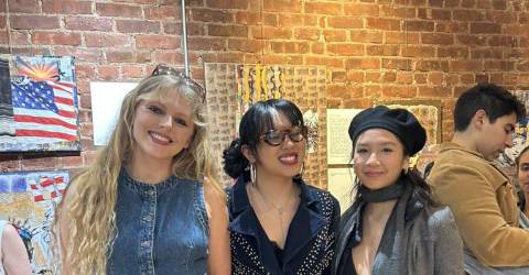 Rising Pop Star and Fashion Designer Features Thrift Store Chic Collection at NYFW Show