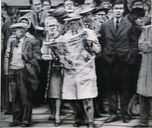 Gerhard Richter. Group of People, 1965. Oil on canvas. Private Collection. © Gerhard Richter 2019 (08102019)