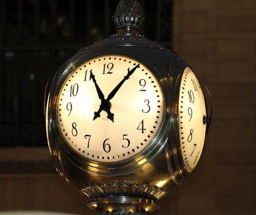 The clock at Grand Central Station.