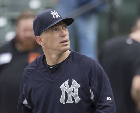 Joe Girardi during Yankees at Orioles game on September 5. Photo: Keith Allilson, via flickr