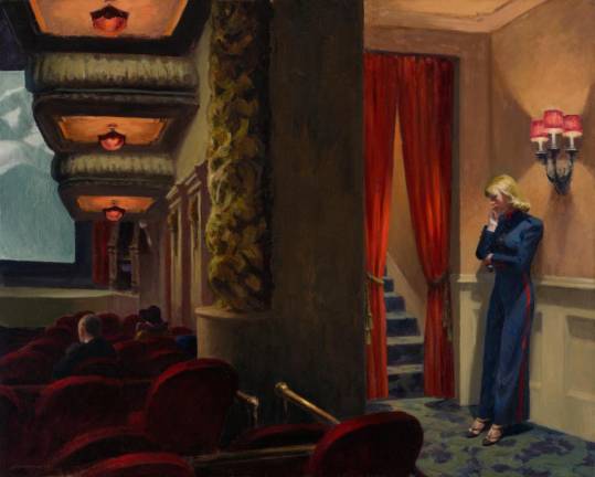 Edward Hopper, “New York Movie,” 1939. Oil on canvas. The Museum of Modern Art; given anonymously. ©2022 Heirs of Josephine N. Hopper/Licensed by Artists Rights Society (ARS), NewYork. Image courtesy Art Resource