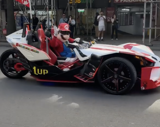 Super Marios invade Union Square to Beat World Record!