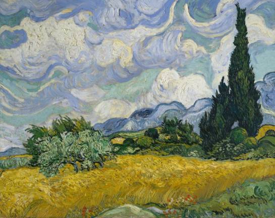The Wheat Field with Cypresses by Van Gogh cannot leave the Met per restrictions by the donor. Photo: Courtesy Metropolitan Museum of Art.