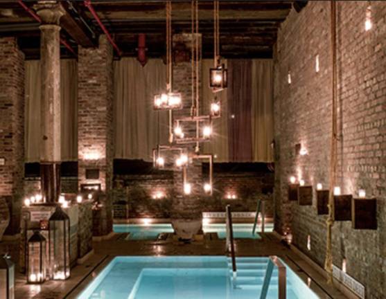 Aire Ancient Baths inside 19th-century 88 Franklin St.