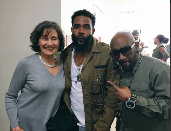 Lydia Kontos, Pharoahe Monch and Curtis Stewart. Photo: Chanell Crichlow of Pitchblak Brass Band. 