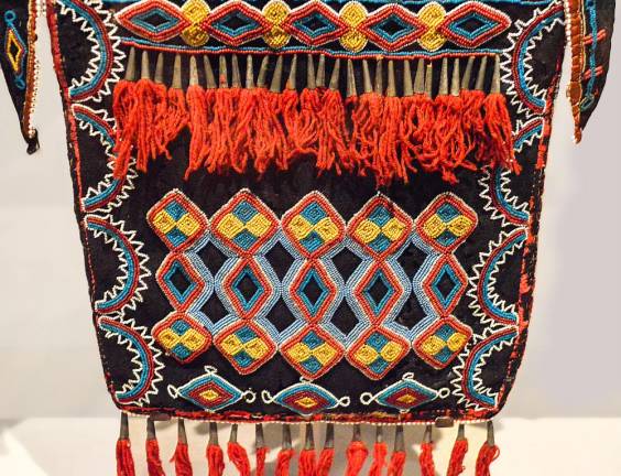 “Art of Native America: The Charles and Valerie Diker Collection” features a beaded bag by an artist from the Delaware people in Kansas, ca. 1840.