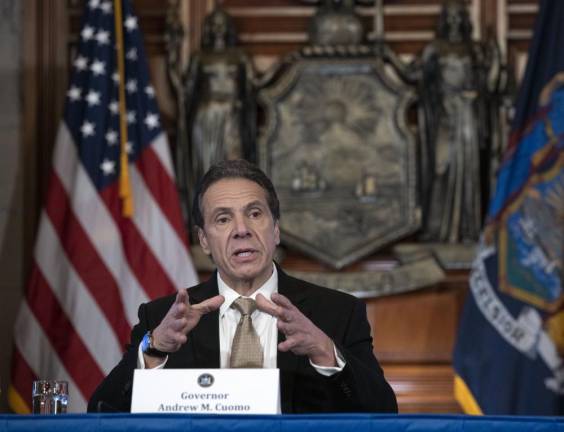 Gov. Andrew Cuomo during his March 22, 2020 press conference.