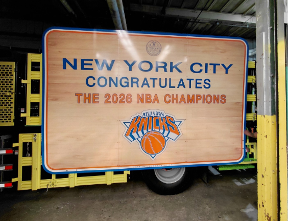 This year’s Summer Streets will include a giveaway raffle for a replica of the sign used in the NY Knicks’s ticker-tape championship parade.