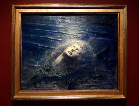 Jean Delville's "The Death of Orpheus," hung in the first Salon de la Rose+Croix in 1892. Photo: Adel Gorgy
