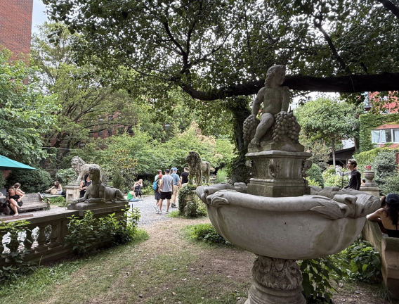 The sculptures that decorate the inside of the park were accumulated over the years by the late collector Allen Reiver. His son, Joseph Reiver, now heads the non-profit that controls the garden.