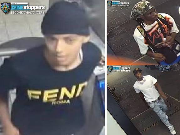 Hate crime in Times Square suspect (left); Eigth Avenue stabbing suspects (right).