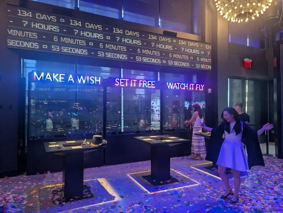 The Times Travel “Eternal Midnight” exhibit, dedicated to the New Year’s Eve celebration.