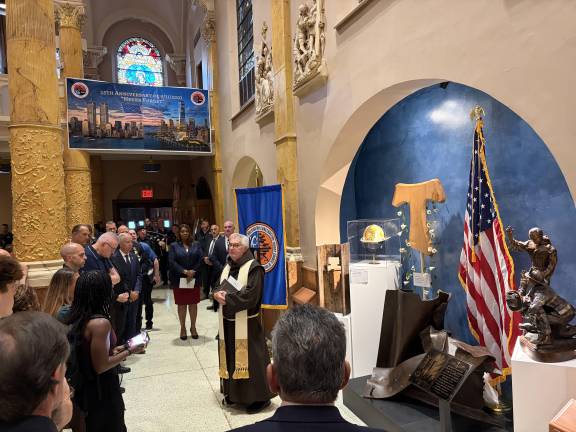 A new 9/11 memorial was unveiled at Church of St. Francis of Assisi on Aug. 11, 2026.