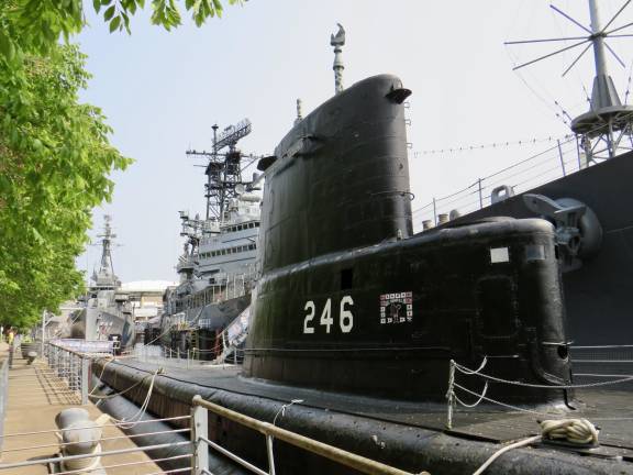 From front to back, The USS <i>Croaker</i>, the USS <i>Little Rock,</i> and USS <i>The Sullivans</i> are part of the Buffalo Navy Park on the waterfront; each offers a self-guided tour through their decks. With many historical elements on view, they offer a look at US Naval history from WWII through the Cold War. There is little left to the imagination after finishing your tour.
