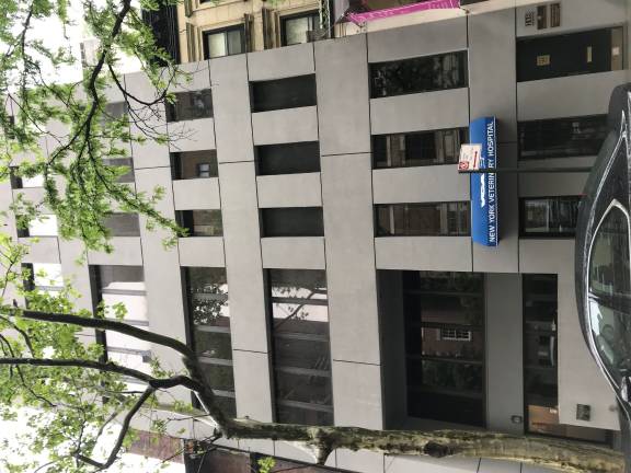 The Sephardic Academy of Manhattan bought this building on East 74th Street, now home of the New York Veterinary Hospital, for $14 million and plans to convert it to an elementary school by 2020. Photo: Douglas Feiden
