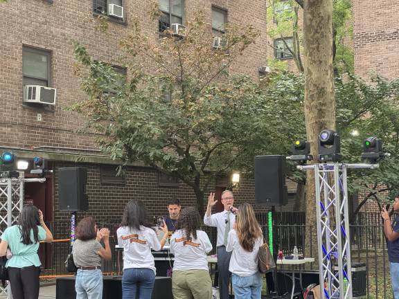 Mayoral candidate Jim Walden took the opportunity to get a little campaigning in, expressing his admiration for the Chelsea community and promising to follow through on their needs.