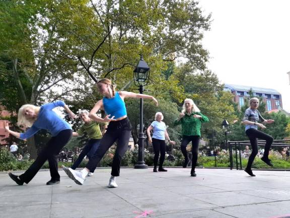 Dancers performing at DVP’s Revival6 show in Washington Square Park. Photo: Karen Camela Watson