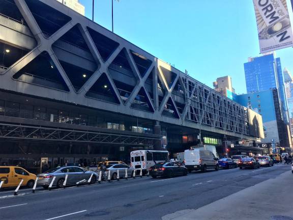 Under one of the three proposed plans, the bus terminal would be moved to the Jacob Javits Convention Center and the existing site could become available for private commercial development.