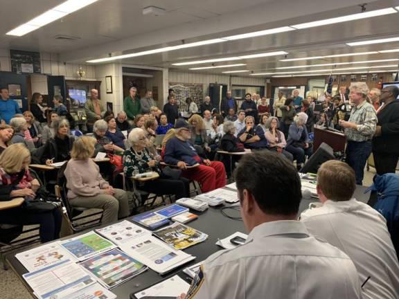 Concern about crime: At a community meeting on Oct. 28 at the 20th Precinct.