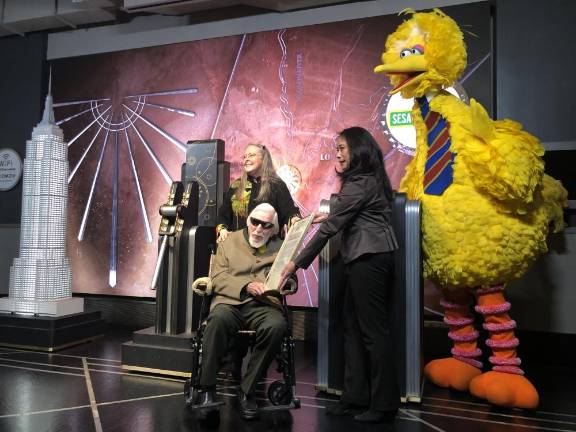 Celebrating the Sesame Street block co-naming on 63rd and Broadway. (Photo: NYC Mayor’s Office of Media and Entertainment)