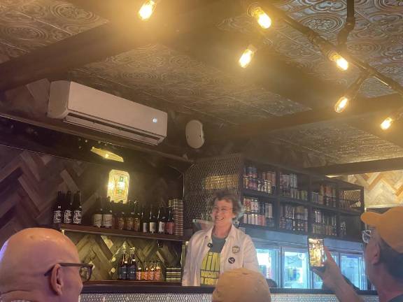 Nina Schwalbe, a candidate for NY’s 12th Congressional District, thanked supporters and volunteers at her election night watch party after losing to Assemblyman Micah Lasher.