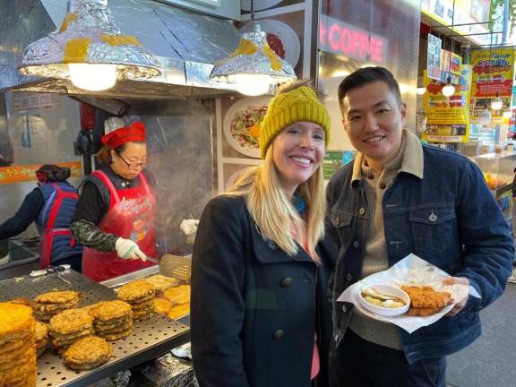 Diving into street food with Andrew Park in Seoul, Korea. Photo: Chad Davis