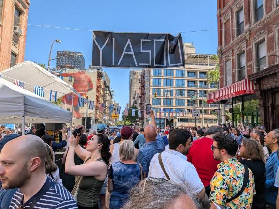 Annuel Greek Jewish Festival organized by Kehila Kedosha Janina synagogue on Broome Street.