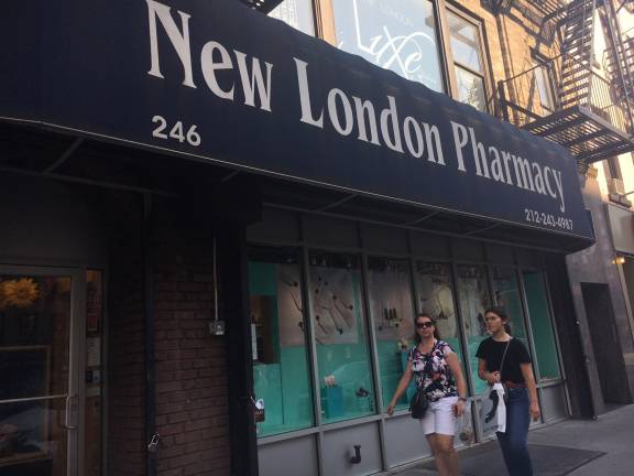 New London Pharmacy, on Eighth Avenue and 23rd Street, differentiates itself from big-box retailers through its customer service, its owner says. Photo: Michael DeSantis