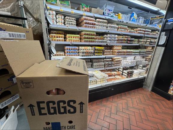 Fairway on the UES seemed to have a good supply of eggs at mid-week.