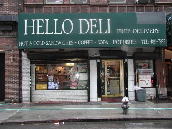 Hello Deli on West 53rd Street. Photo courtesy of Rupert Jee