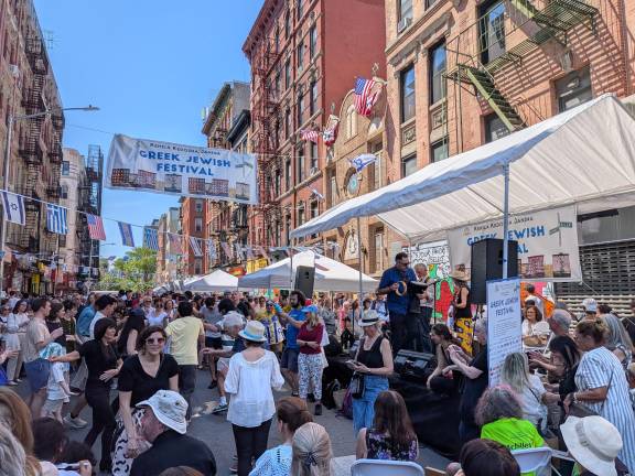 Annuel Greek Jewish Festival organized by Kehila Kedosha Janina synangogue on Broome Street.