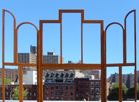 Kris Martin's sculpture "Altar," part of "Panorama" at the High Line. Photo by Adel Gorgy