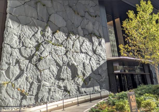 ”Parallel Nature” art installation on Madison Avenue side JPMorganChase headquarters.