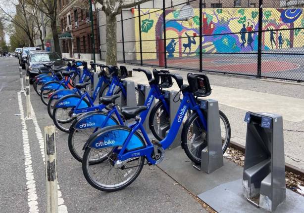 Bike racks. Photo: Alexis Gelber