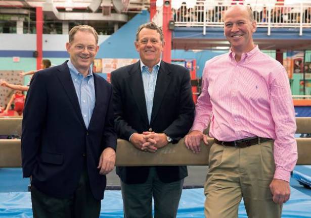 Tom Bernstein, Roland Betts and David Tewksbury. Photo: Chelsea Piers