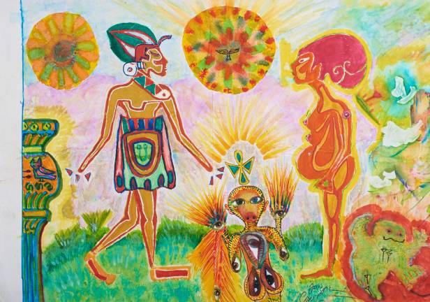Jayne County, &#x201c;See Me in No Special Light,&#x201d; 2004, mixed media on paper. James Barron Art. Photo courtesy Outsider Art Fair.
