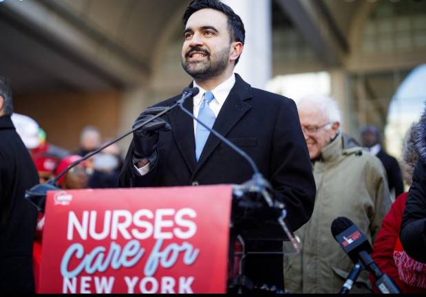 Mayor Zohran Mamdani called for all sides to return to the bargaining table as he made his second appearance with striking nurses, this time outside of Mount Sinai West on Tenth Ave. on Jan. 20.