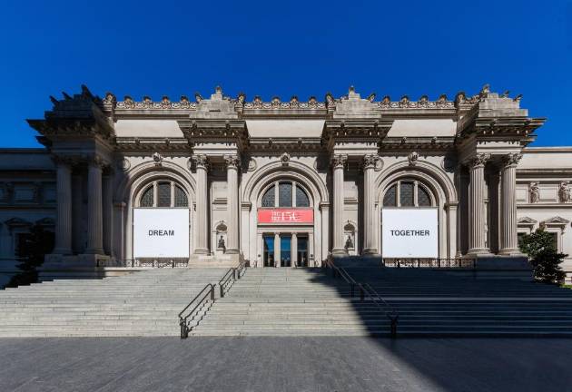 Yoko Ono (b. 1933, Japan), DREAM TOGETHER, 2020, installed at The Metropolitan Museum of Art © Yoko Ono. Image credit: The Metropolitan Museum of Art, Photo by Anna-Marie Kellen