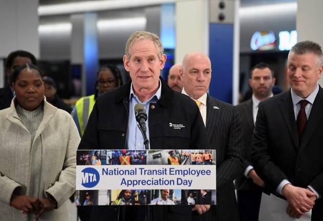 MTA Chair &amp; CEO Janno Lieber started National Transit Employee Appreciation Day by riding an LIRR train from Atlantic Terminal to Jamaica, and then rode an an E train to 34 St-Penn Station on the morning of Mar 18, 2025. The feel good mood that started the day shifted by the end of the day as new fights with the Trump Administration loomed.