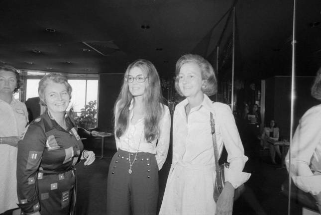 Gloria Steinem and Katharine Graham, 1974. Photo: Bettmann/Getty Images