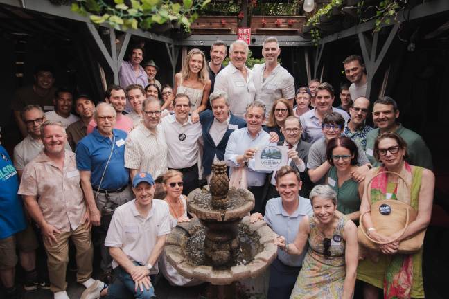 Members of Chelsea’s newly-founded club, the New Chelsea Democrats, during the club’s official launch on June 7.