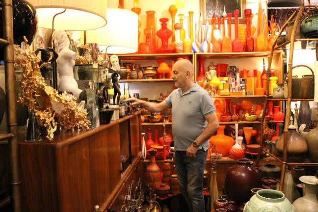 Stephen Saunders in his shop. Photo: Zoey Lyttle