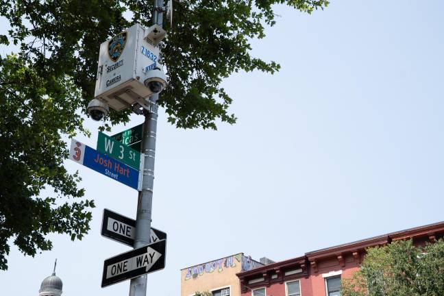 Josh Hart Street, located on West Third Street and 6th Avenue.