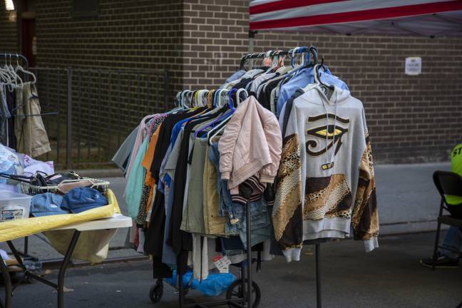 Vintage clothing was among the attractions at the National Night Out Against Crime staged as part of the 10th Precinct’s National Night Out Against Crime on Aug. 4.