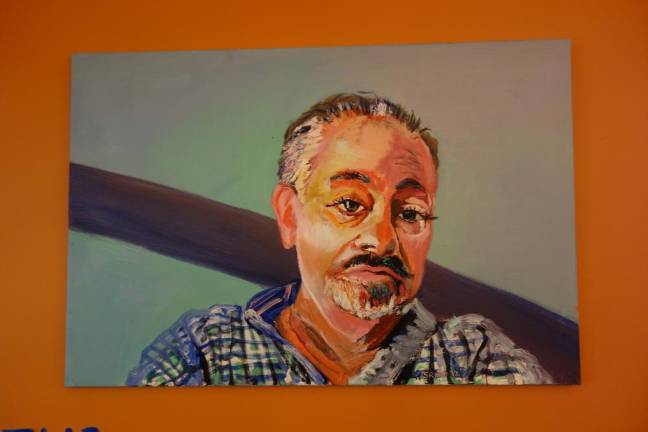 Painting by a SAGE member. Photo: Deborah Fenker