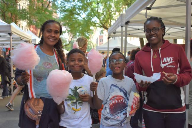 The 2018 block party included plenty of cotton candy, of course.